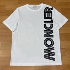 極美品〕モンクレール 文字ロゴ ホワイト Tシャツ 国内正規品 5S169
