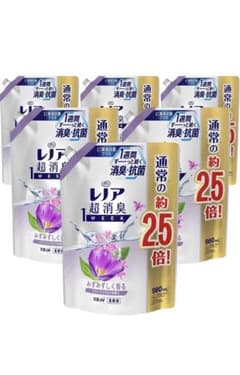 【新品】レノア リラックスアロマ 詰め替え 約2.5倍(980ml)×6袋のサムネイル