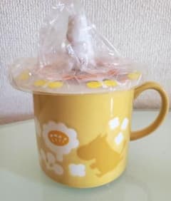 희소·미사용 무민 실리콘 커버 부착 머그컵 무민 밸리 파크