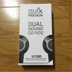 MUIX  ix1000 ブラック イヤフォンのサムネイル