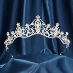 ウェディングティアラシルバークラシックデザイン/ ティアラ　卒業式のサムネイル
