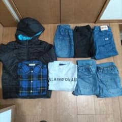 150キッズ服セット　アウター、パンツ５本含むのサムネイル