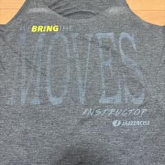 jazzercise ジャザサイズ タンクトップ Mサイズ チャコールグレー