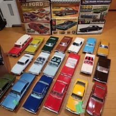 クラシックカー １９６０年代21台プラモデル ant1/25ジャンク９箱 クラシックカー 1960年代21台プラモデル ant1/25ジャンク9