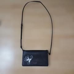 COACH 空手ミッキー☆ショルダーウォレットバッグ ブラック - メルカリ
