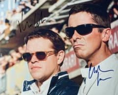 マット・デイモン & クリスチャン・ベール 直筆サイン入り写真 pj