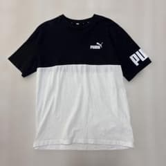 PUMA バイカラー Tシャツ ブラック×ホワイトのサムネイル