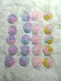 大きい夜光ソフトバラ ラメ入り 20個セットのサムネイル