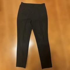 【最終】United Arrows黒センタープレスタイトフィットスラックス