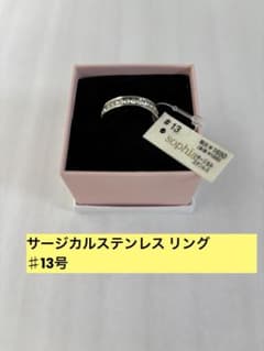 サージカルステンレスエタニティリング #13号 【未使用・タグ付き】のサムネイル