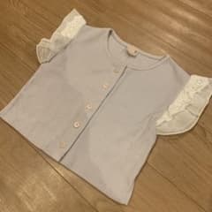 プティマイン　袖フリルトップス　80サイズのサムネイル