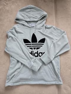 adidas ライトグリーン フード付きパーカーのサムネイル
