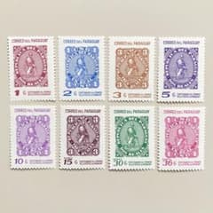 外国切手8枚（パラグアイ：切手100年記念） - メルカリ