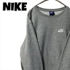 NIKE ナイキ　スウェット　刺繍ロゴ　ワンポイント　スウォッシュ　トレーナーのサムネイル