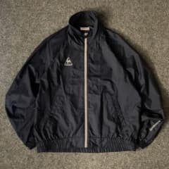 vintage ナイロンジャケット 軽量　スポーツミックス　古着　ネイビー LL