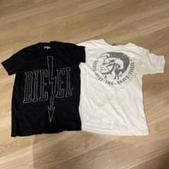 Tシャツ　ディーゼル　白　黒　dieselのサムネイル