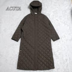 極美品✨ACUTA キルティング ロングコート フード 中綿 フリーサイズ 