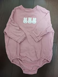 ミッフィーロンパース ピンク　80センチのサムネイル