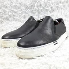 美品26.5㎝◎BERLUTI カリグラフィ プレイタイム スリッポン 革靴 黒 