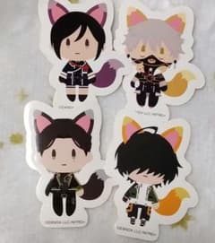 刀剣乱舞で学ぶ日本刀と未来展　 蓄光ダイカットステッカー御供散歩きつね装備