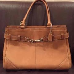 【COACH/コーチ】レザー トートバッグ ブラウンのサムネイル