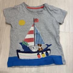 Babyboden ボート刺繍 Tシャツ 90cm 2-3y 98cm 乗り物のサムネイル