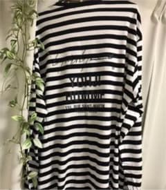 Yohji Yamamoto ロゴ入りスタッフボーダーロンTのサムネイル