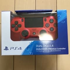 【新品】PS4 純正　コントローラー　マグマレッド　プレイステーションのサムネイル