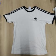 adidas トレフォイル 半袖 Tシャツ ホワイト ブラックのサムネイル