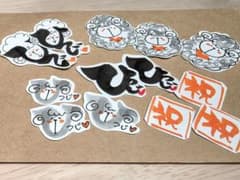 手描き♡ぽち袋用シールのサムネイル
