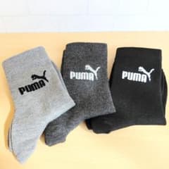 PUMA 3足組 ソックス 19.0㎝ キッズ 人気 両面ロゴ 靴下 スポーツのサムネイル