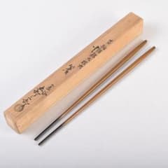 茶道具　金屋　金谷五郎三郎作　黄銅　銀頭大根式　火箸　共箱　N　9215 茶道具 金屋 金谷五郎三郎作 黄銅 銀頭大根式 火箸 共箱 N 9215