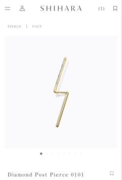 SHIHARA ダイヤモンドポストピアス 0101 - メルカリ