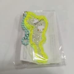 びわこキーホルダー　琵琶湖　みずどりステーション　小白鳥　黄色のサムネイル