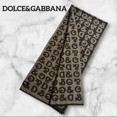 美品✨ドルチェ&ガッバーナ ドルガバ マフラー イタリア製 総ロゴ D&G