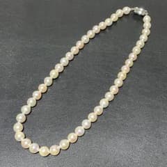 購入価格40万 アコヤ本真珠ネックレス silverパールネックレス 光沢