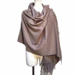 値下70㎝×200超大判無染色 100% カシミヤストールマフラーMOC新品
