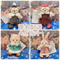 0時で出品終了します！ディズニーシー　トゥインクリングタウン　ぬいぐるみバッジ ディズニー ウィンター・トゥインクリング・タウン ぬいぐるみバッジ 4