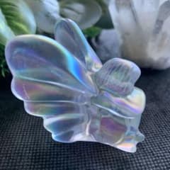 オーラクォーツ　フェアリー　水晶　妖精　天然石置物 エンジェルオーラクォーツの妖精 フェアリー 水晶 オーラ加工 天然石