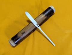 閉店売り尽し】手彫茶杓 定寸笹之葉型（箱入・仕覆寸） - メルカリ