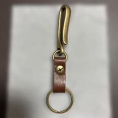 合金ベルトフック　牛革レザーキーホルダーのサムネイル