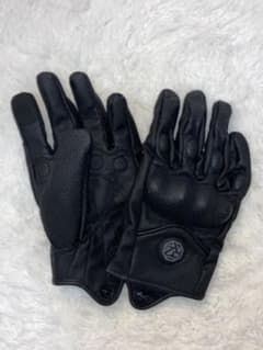バイク用 パンチングレザーグローブ Mサイズ - 4