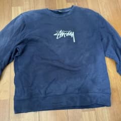 訳あり Stussy クルーネック スウェット ネイビーのサムネイル