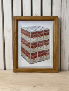 Andy Warhol Campbell's Soup缶 立体 ウォーホル 額入 - メルカリ
