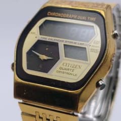 不動品 CITIZEN CRYSTRON LC デジタル アナログ 腕時計のサムネイル