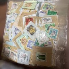 日本の使用済み切手 大量まとめセット 450枚、消印良い物厳選紙付き