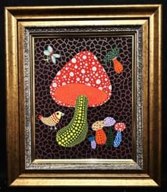 カボチャの巨匠【Mushroom 2002 キノこ】肉筆作品.裏サイン カボチャの巨匠【Mushroom 2002 キノこ】肉筆作品.裏サイン - メルカリ