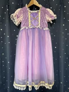 Rapunzel-style purple princess dress, tiara, and accessory set for costume parties.