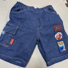 セサミストリート　ワッペン　デニム　半ズボンのサムネイル