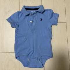 Ralph Lauren ライトブルー ポロシャツ　ロンパース 70のサムネイル